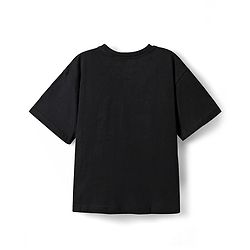Pine Kids Marvel Single Jersey Knit Half Sleeves Drop Shoulder T-Shirt With Avengers Graphic - Black