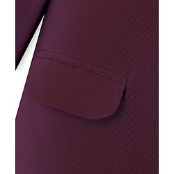 Pine Kids Knit Full Sleeves Solid Color Blazer - Wine