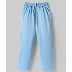 Pine Kids Knit Full Sleeves Solid 3 Piece Party Suit With Bow - Light Blue