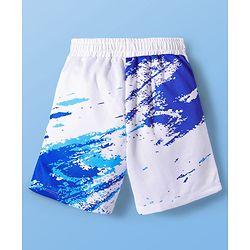Pine Active Knit Sleeveless Basketball Printed T-Shirt & Shorts Set - White
