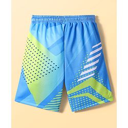 Pine Active Knit Sleeveless Printed Basketball T-Shirt & Shorts Set - Blue