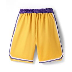 Pine Active Sleeveless Basketball T-Shirt & Short With Game Print - Yellow