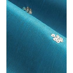 Pine Kids Woven Full Sleeves Kurti & Chudidar with Dupatta & Sequin Detailing - Teal Blue