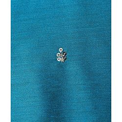 Pine Kids Woven Full Sleeves Kurti & Chudidar with Dupatta & Sequin Detailing - Teal Blue
