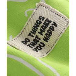 Pine Kids Looper Knit Above Knee Length Shorts With Tropical Theme Print - Lime Green