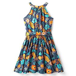 Pine Kids Female One Piece Dresses/Frocks 5-6Y Multi Colors