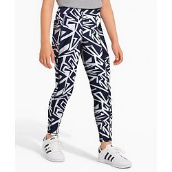 Pine Active Knit Full Length Printed Super Stretch Leggings - Navy Blue