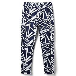 Pine Active Knit Full Length Printed Super Stretch Leggings - Navy Blue