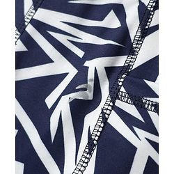 Pine Active Knit Full Length Printed Super Stretch Leggings - Navy Blue