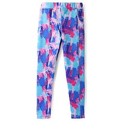 Pine Active Full Length Super Stretch Leggings - Purple & Blue