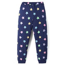 Pine Kids Disney Single Jersey Knit Full Sleeves Night Suit with Minnie & Friends Graphics - Navy Blue