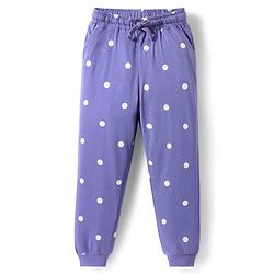 Pine Kids Disney Single Jersey Knit Full Sleeves Night Suit with Minnie Mouse Graphics - Purple