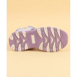 Pine Kids Velcro Closure Sandals With Butterfly Applique - Purple