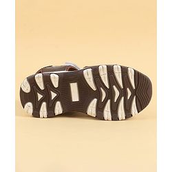 Pine Kids Velcro Closure Solid Sandals - Brown