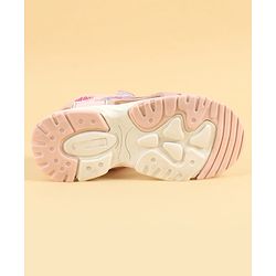 Pine Kids Velcro Closure Solid Sandals - Pink
