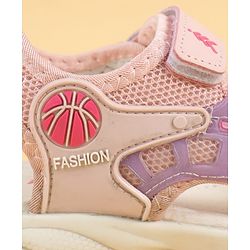 Pine Kids Velcro Closure Solid Sandals - Pink