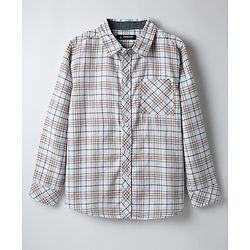 Pine Kids Cotton Woven Full Sleeves Checkered Shirt - Multicolour