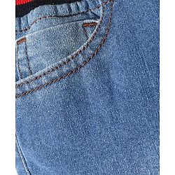 Pine Kids Cotton Woven Knee Length Solid Color Shorts - Blue
