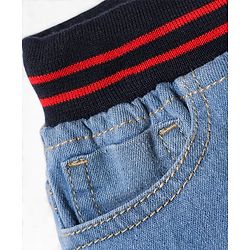 Pine Kids Woven Knee Length Washed Shorts - Light Blue
