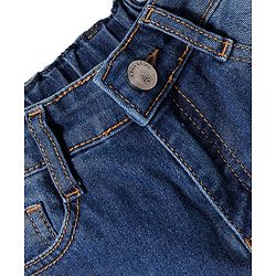 Pine Kids Cotton Woven Knee Length Solid Color Shorts - Navy Blue
