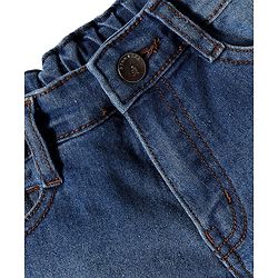 Pine Kids Cotton Woven Knee Length Solid Color Shorts - Navy Blue