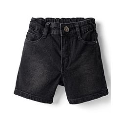 Pine Kids Cotton Woven Knee Length Solid Color Shorts - Navy Blue