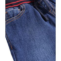 Pine Kids Woven Knee Length Solid Color Shorts - Blue