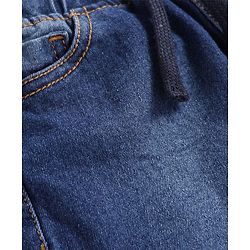 Pine Kids Woven Knee Length Solid Color Shorts - Navy Blue