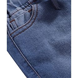 Pine Kids Woven Knee Length Solid Color Shorts - Blue