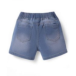 Pine Kids Woven Knee Length Solid Color Shorts - Light Blue