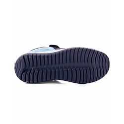 Pine Kids Velcro Closure Sports Shoes with Stripes - Black & Gold
