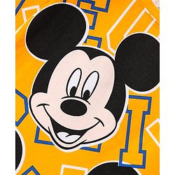 Pine Kids Disney Single Jersey Knit Full Sleeves Night Suit With Mickey Mouse Print - Yellow