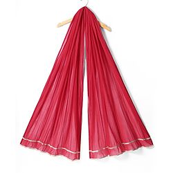 Pine Kids Woven Sleeveless Choli Lehenga Set With Floral Embroidery & Dupatta - Black