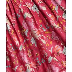 Pine Kids Woven Sleeveless Kurta Gharara Set With Floral Print & Dupatta - Dark Pink