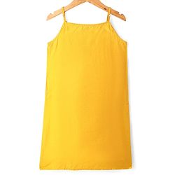 Pine Kids Woven Singlet Sleeves Floral Sequin Embroidered Kurta & Salwar Set with Dupatta - Mustard