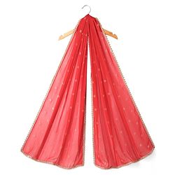 Pine Kids Woven Singlet Sleeves Floral Sequin Embroidered Kurta & Salwar Set with Dupatta - Mustard