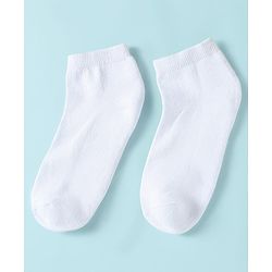 Pine Kids Knit Low Ankle Length School Socks Pack of 3 - White
