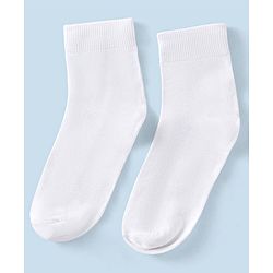 Pine Kids Knit High Ankle Length School Socks Pack of 3 - White