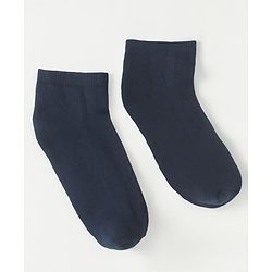 Pine Kids Knit Low Ankle Length School Socks Pack of 3 - Navy Blue