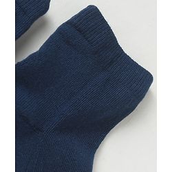 Pine Kids Knit High Ankle Length School Socks Pack of 3 - Navy Blue