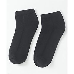 Pine Kids Knit Low Ankle Length School Socks Pack of 3 - Black