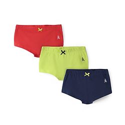 Pine Kids Cotton Elastane Solid Color Hipster Pack of 3 ( Color May Vary )
