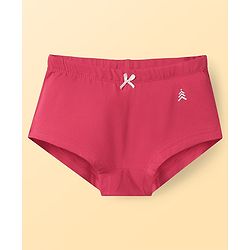Pine Kids Cotton Elastane Knit Solid Color Hipsters Pack of 3 ( Color May Vary )