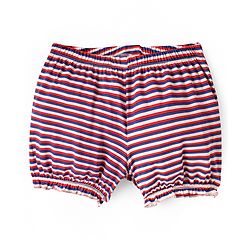 Pine Kids Cotton Elastane Knit Bloomers With Stripes & Floral Print Pack of 3 (Colour May Vary)