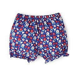 Pine Kids Cotton Elastane Knit Bloomers With Stripes & Floral Print Pack of 3 (Colour May Vary)