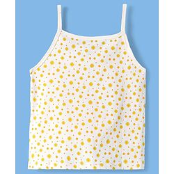 Pine Kids Cotton Knit Singlet Slips with Floral Print Pack Of 3 - Color May Vary