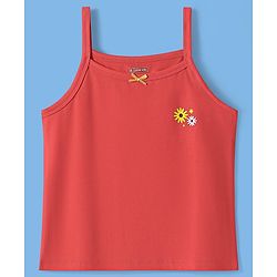 Pine Kids Cotton Knit Singlet Slips with Floral Print Pack Of 3 - Color May Vary