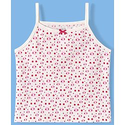 Pine Kids Cotton Knit Singlet Slips with Floral Print Pack Of 3 - Color May Vary