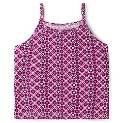 Pine Kids Cotton Knit Singlet Slips with Stripes & Heart Print Pack of 3 - Color May Vary