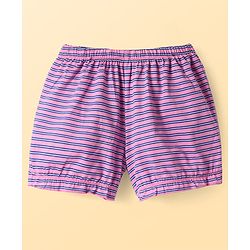 Pine Kids Cotton Knit Bloomers With Stripes & Star Print Pack 3 - Color May Vary